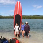 paddleboarding with Jorge and Aura paddleboarding with Jorge and Aura