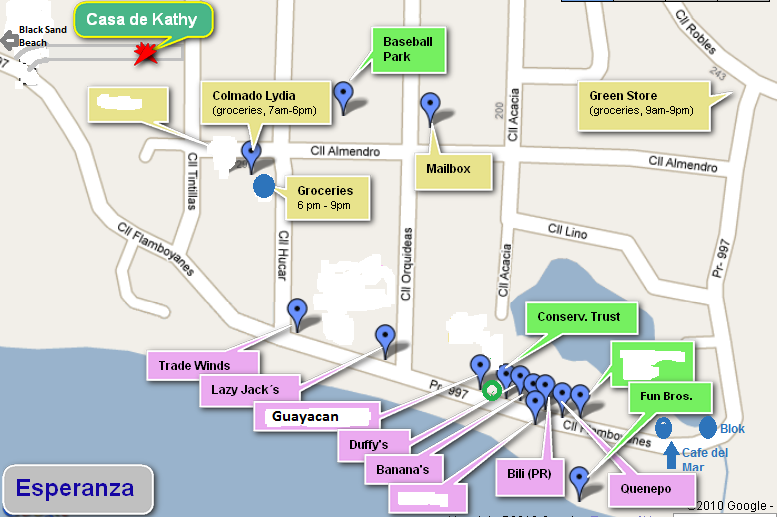 Map of Esperanza Casa de Kathy